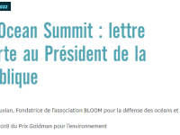 One Ocean Summit : lettre ouverte au Président de la République par Bloom