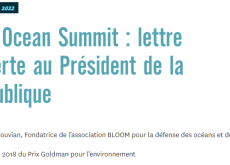 One Ocean Summit : lettre ouverte au Pr&eacute;sident de la R&eacute;publique par Bloom